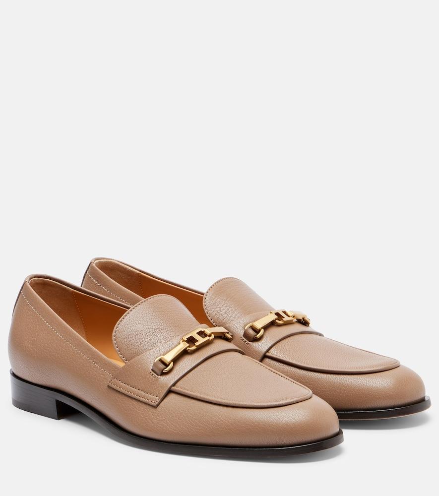 tod's leather loafers