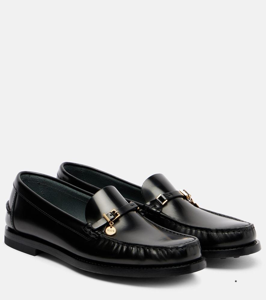 tod's leather loafers