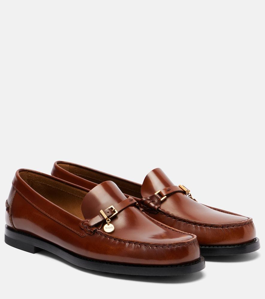 tod's leather loafers