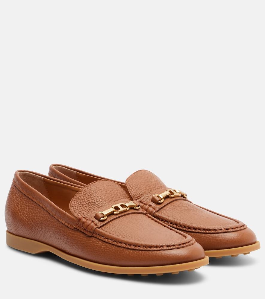 tod's leather loafers