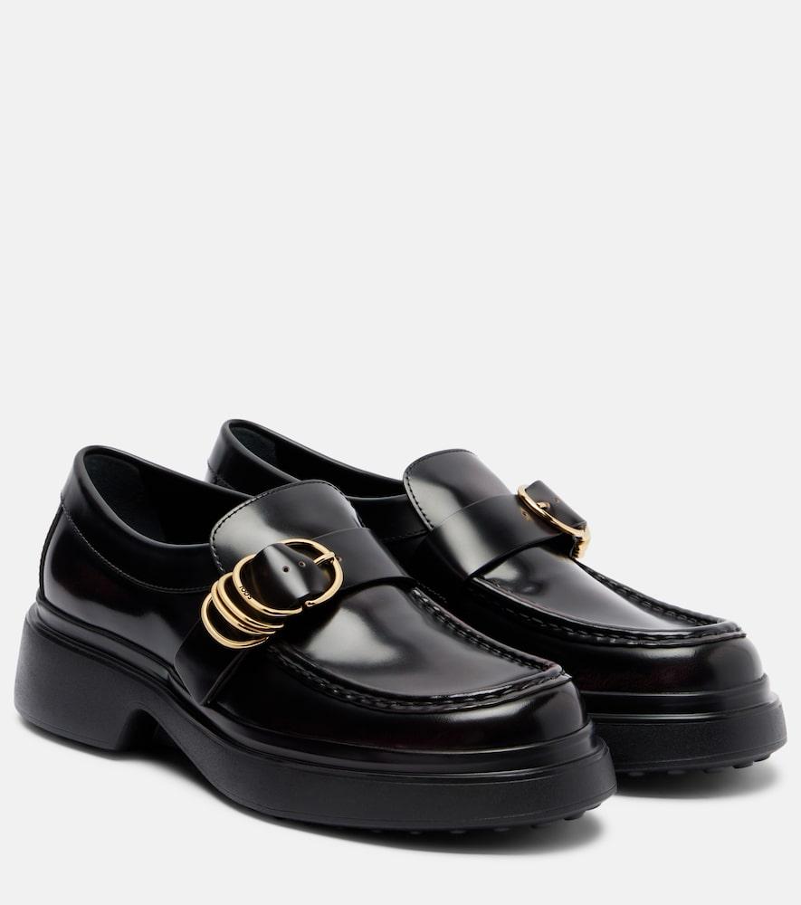 tod's leather loafers