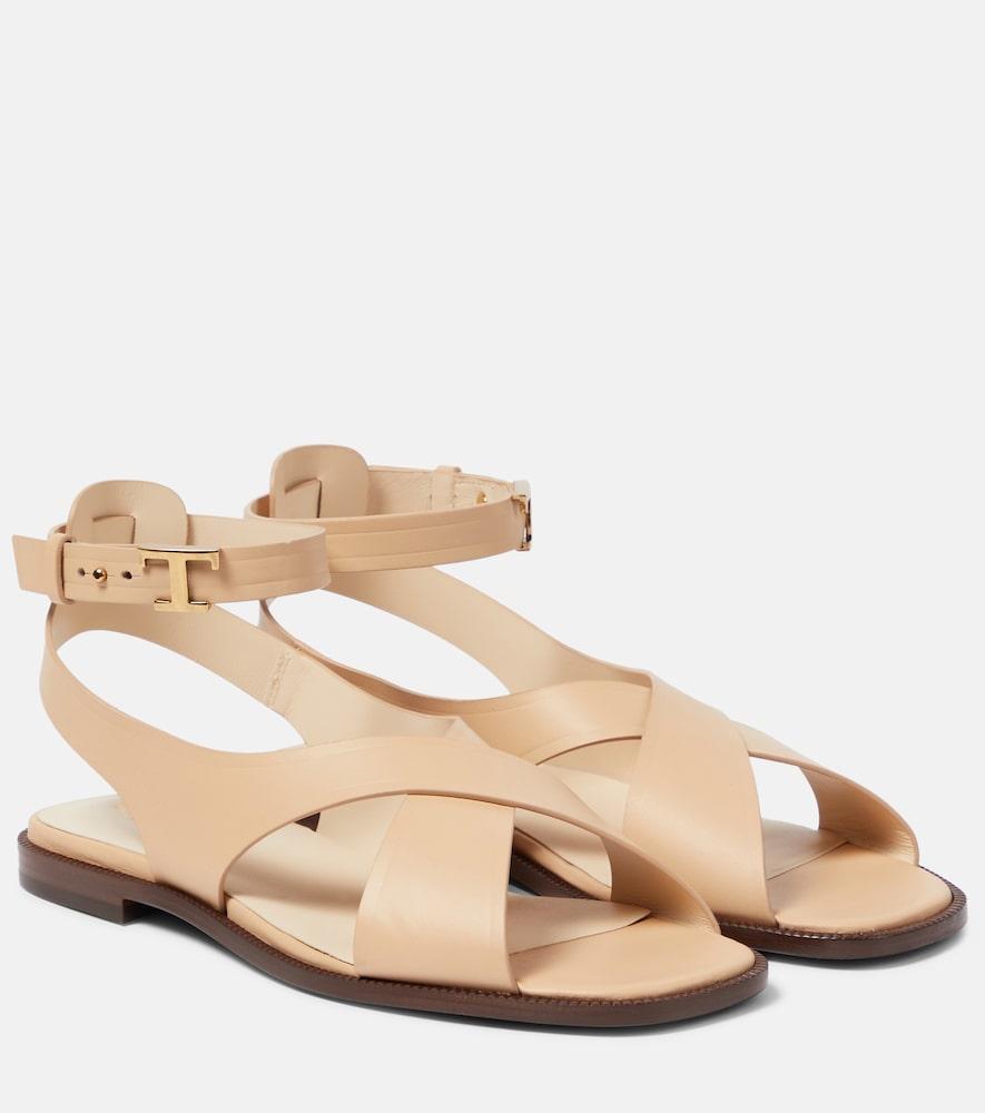 tod's leather sandals