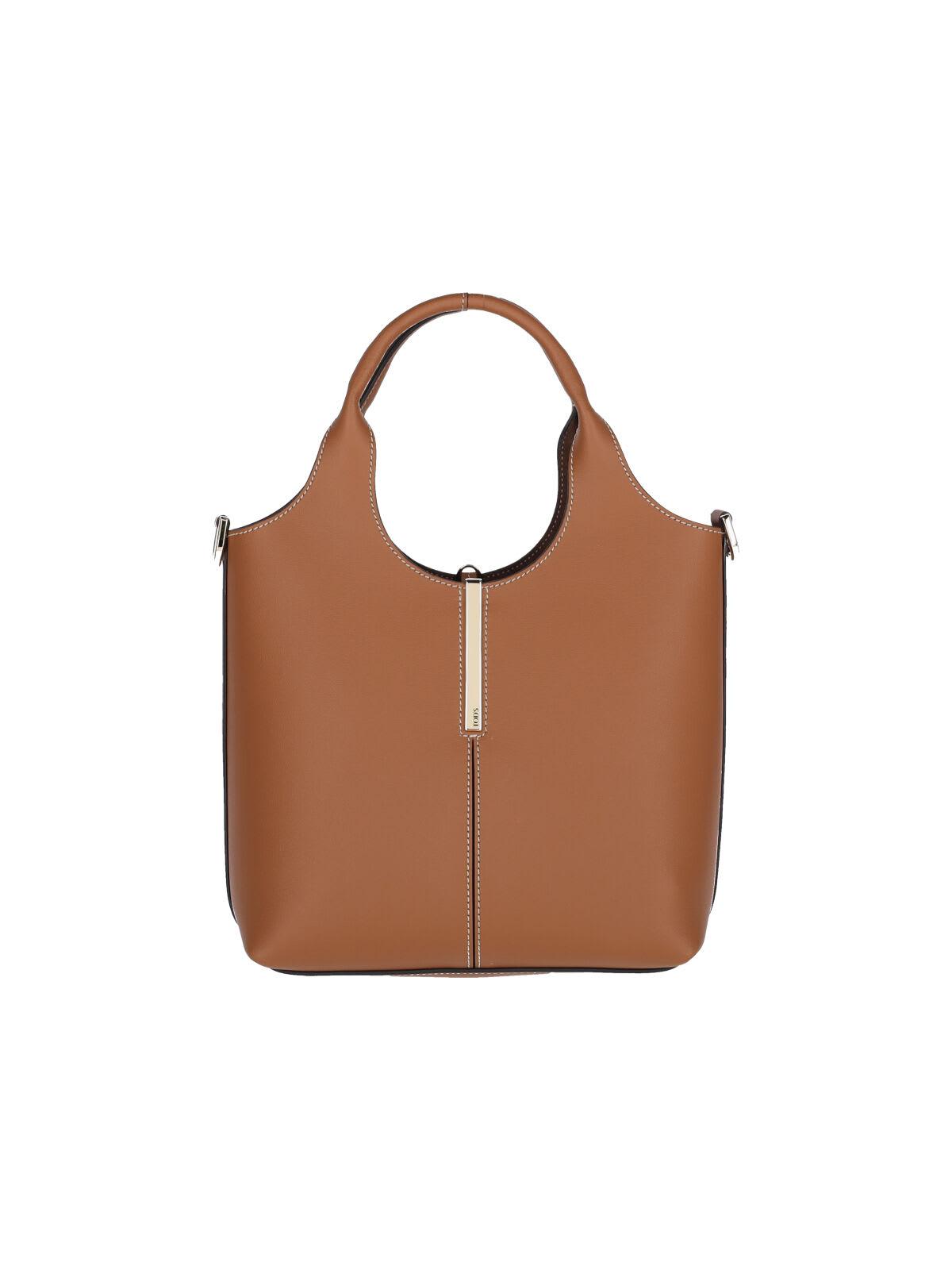 tod's leather shopping bag
