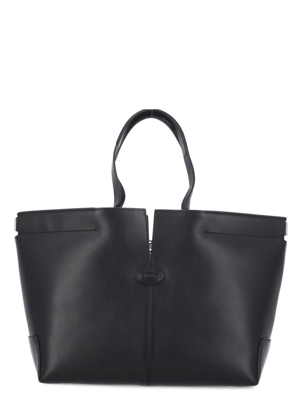 tod's leather shopping bag