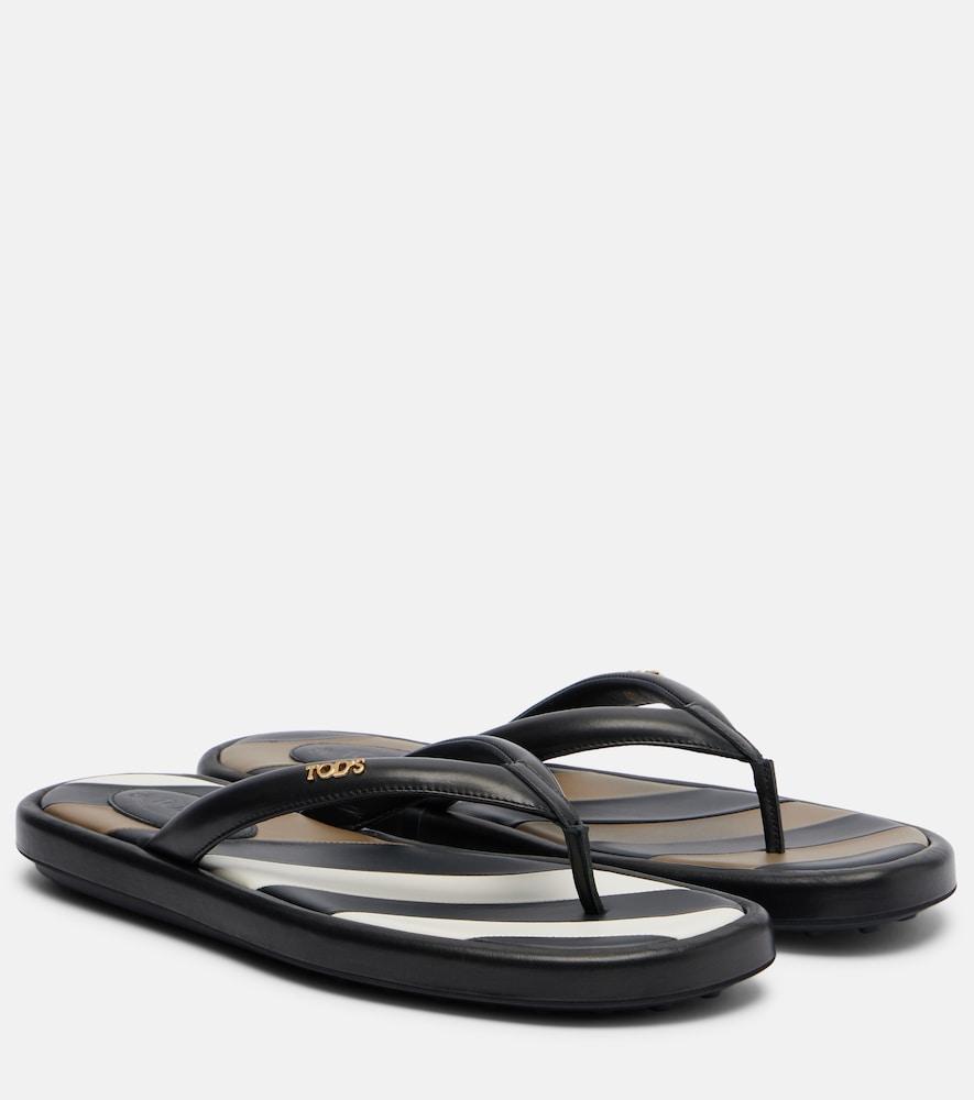 tod's leather thong sandals