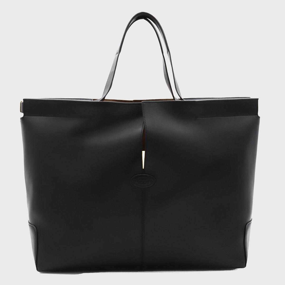tod's leather top handle bag