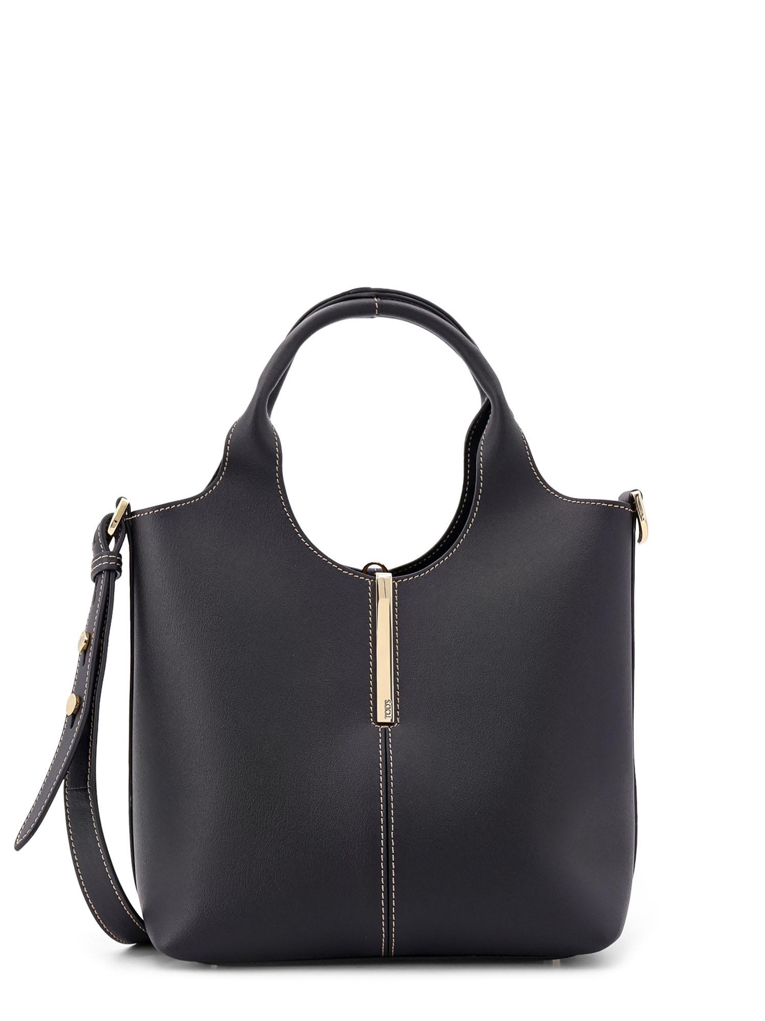 tod's mini leather shopping tote bag