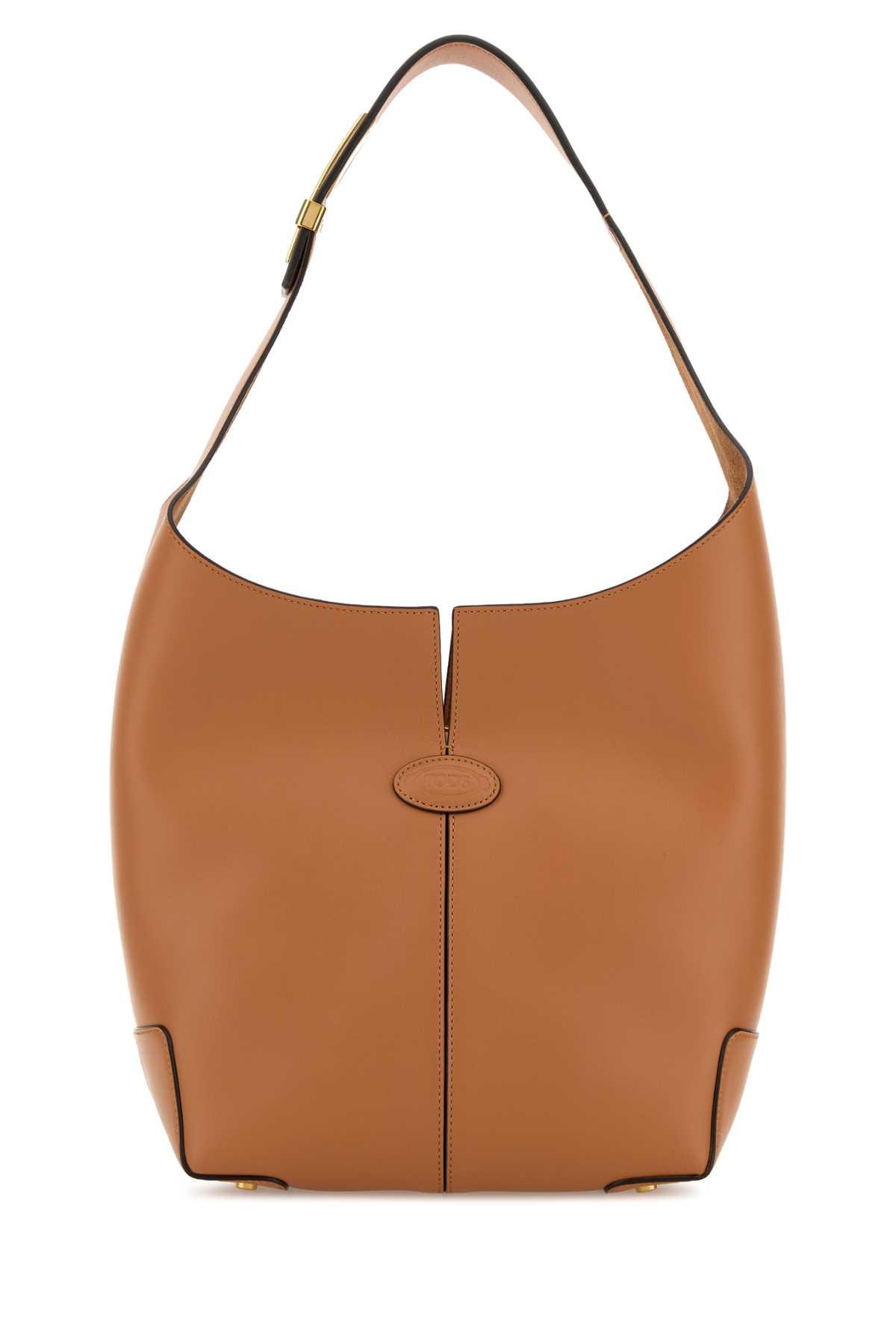 tod's orange leather bucket bag