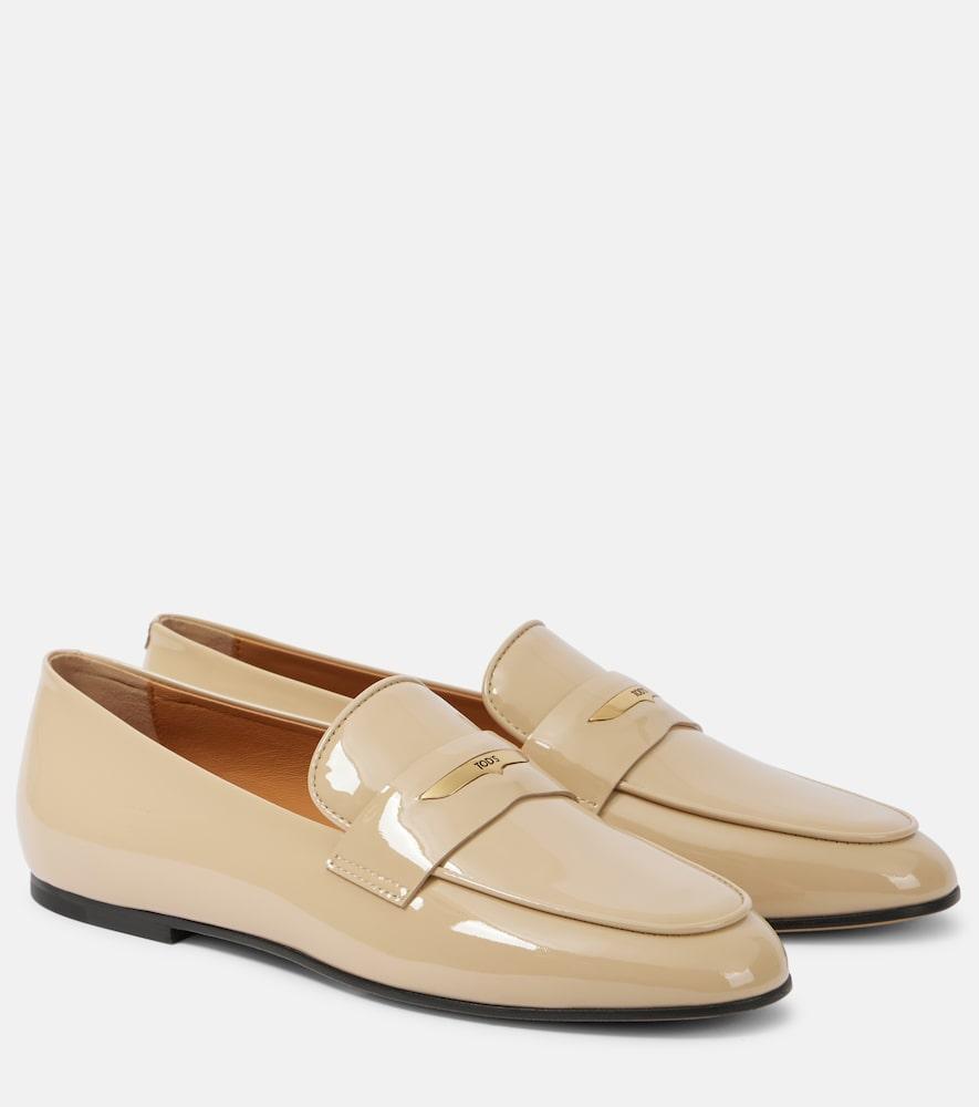 tod's patent leather loafers