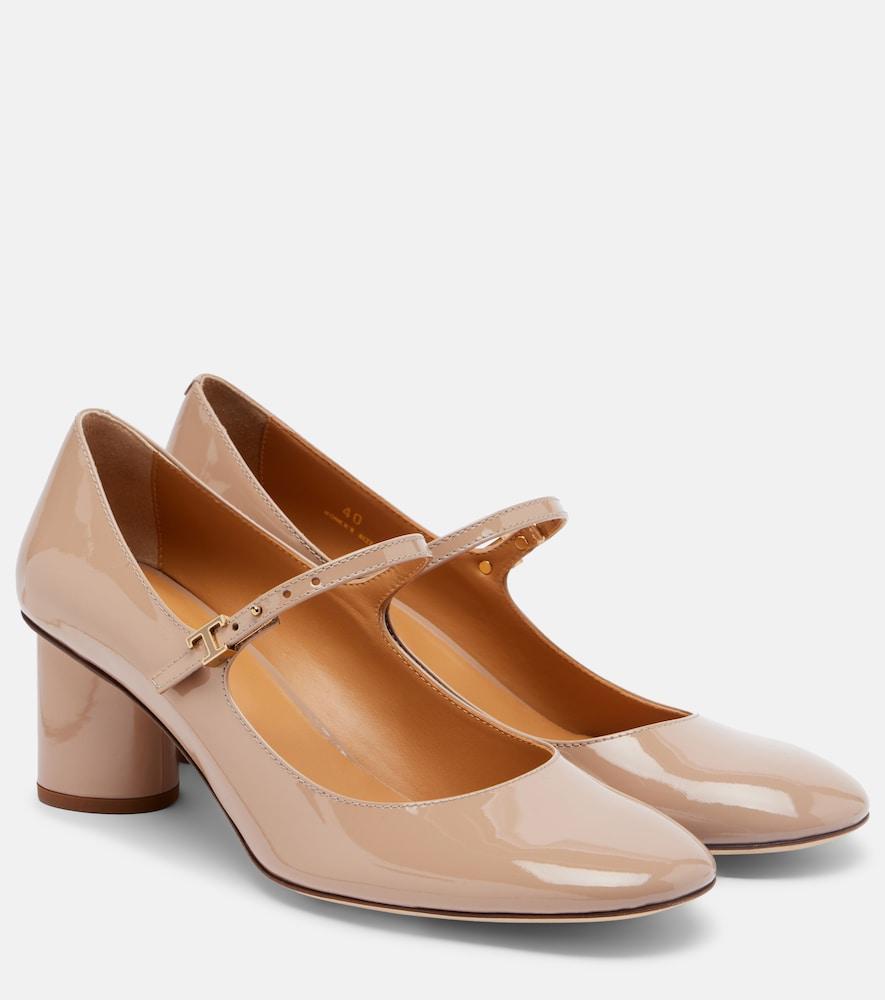 tod's patent leather mary jane pumps