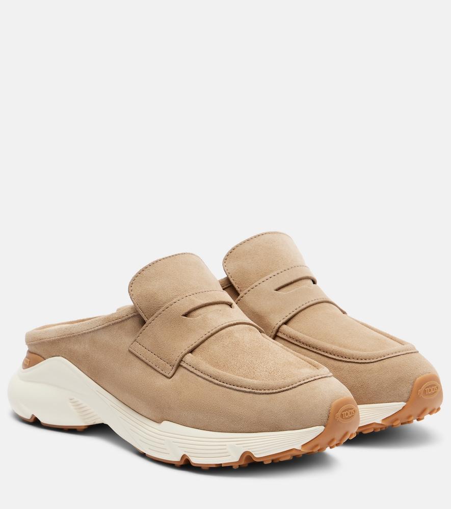 tod's runner suede mules