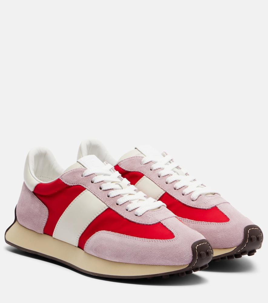 tod's runner suede sneakers