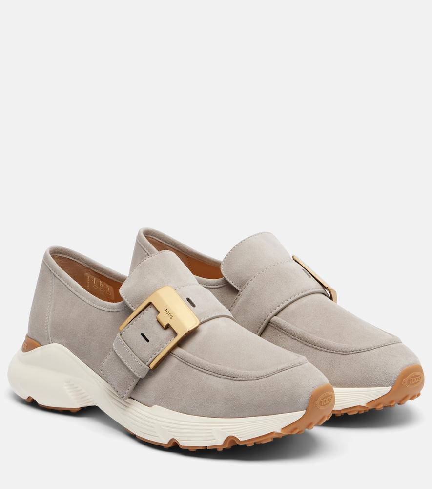 tod's runner suede sneakers