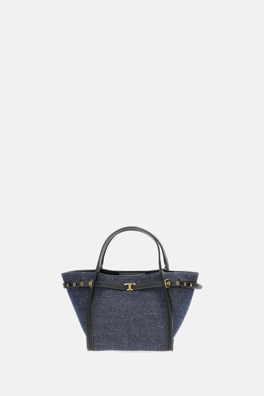 tod's small fabric shopping bag