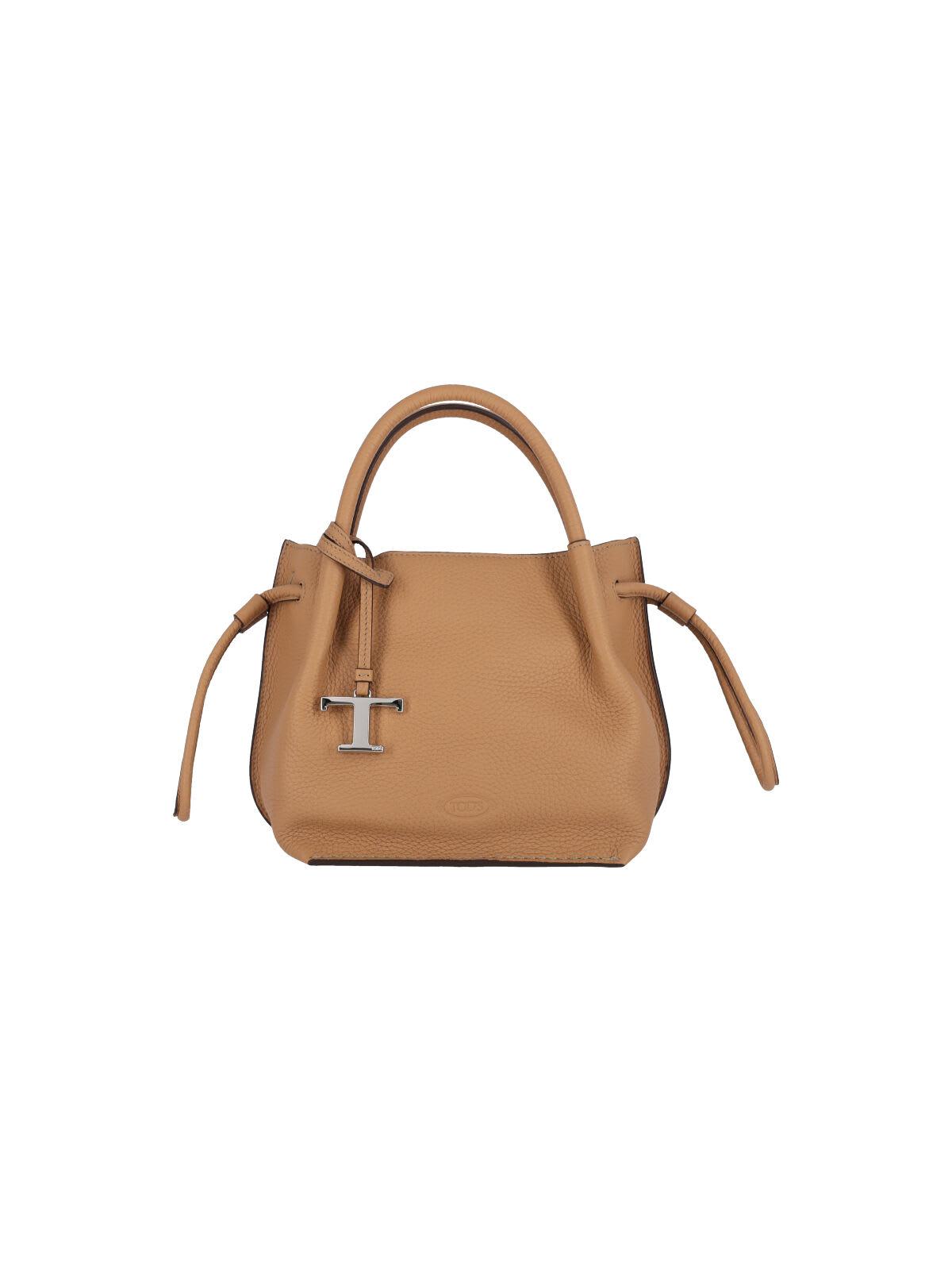 tod's small logo bucket bag