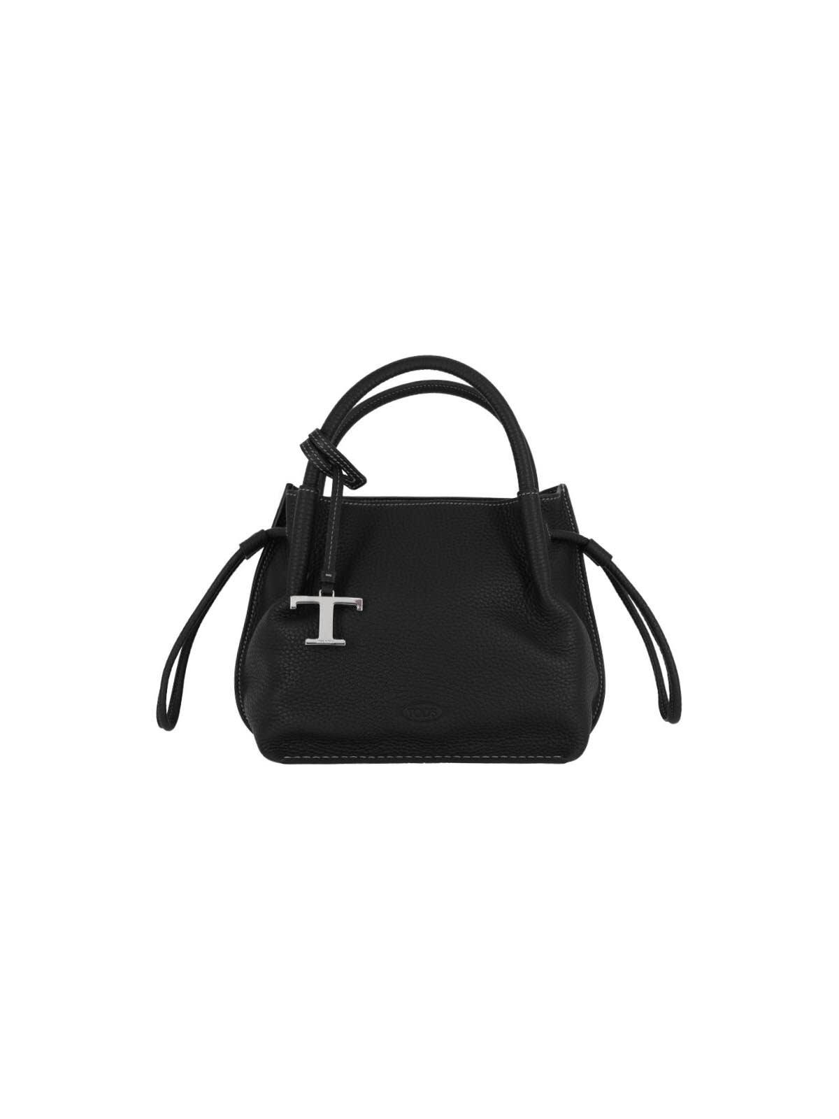tod's small logo bucket bag