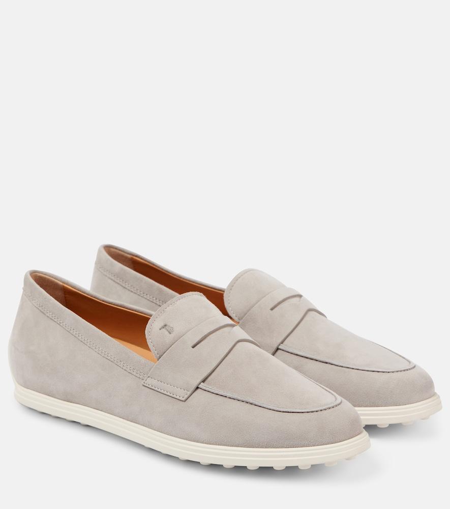 tod's suede loafers