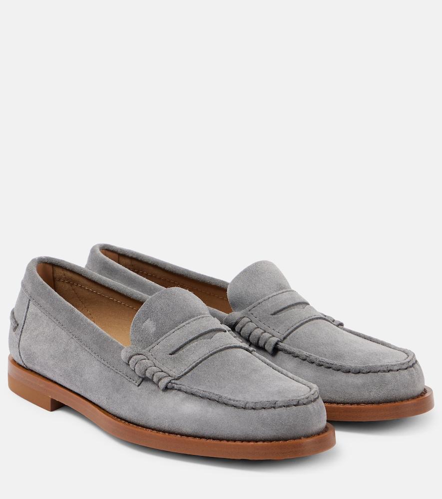 tod's suede loafers