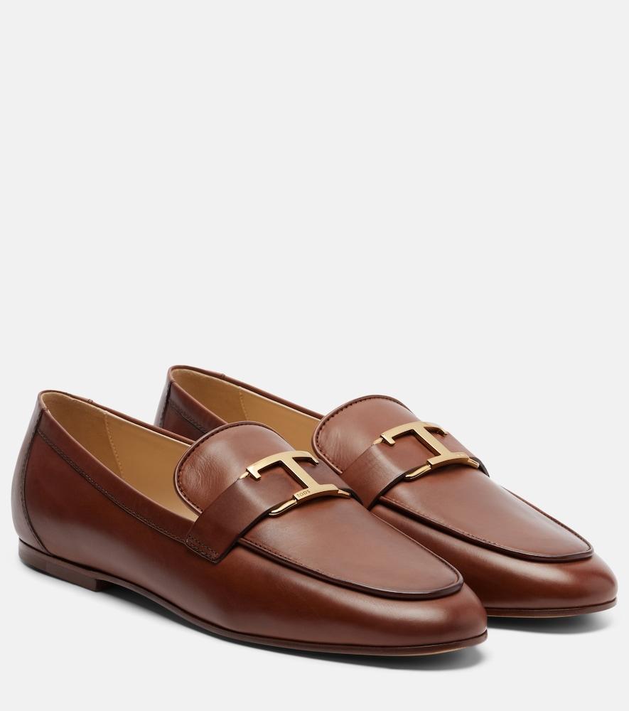 tod's t timeless leather loafers