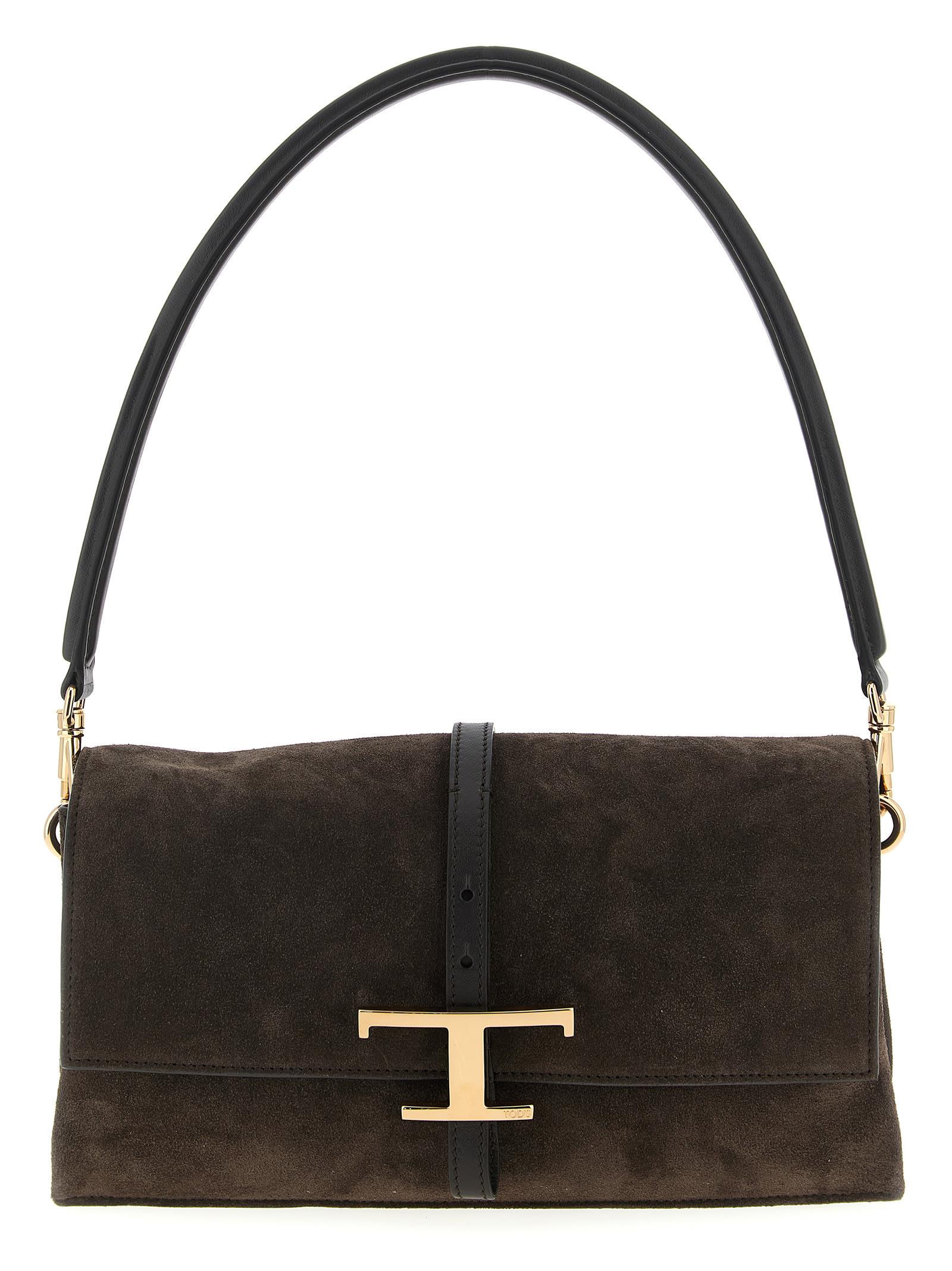 tod's t timeless mini shoulder bag
