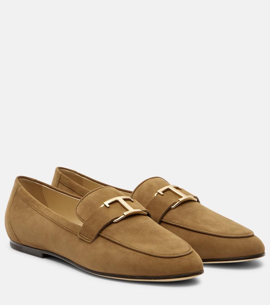 tod's t timeless suede loafers