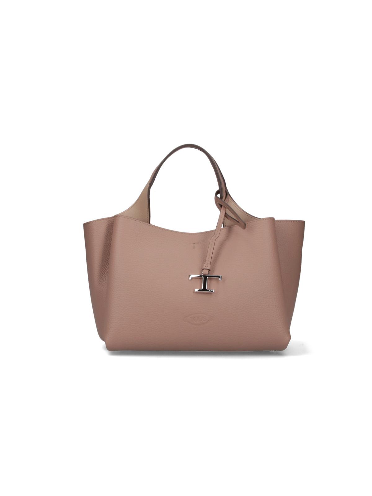 tod's tods bags beige calf leather - women