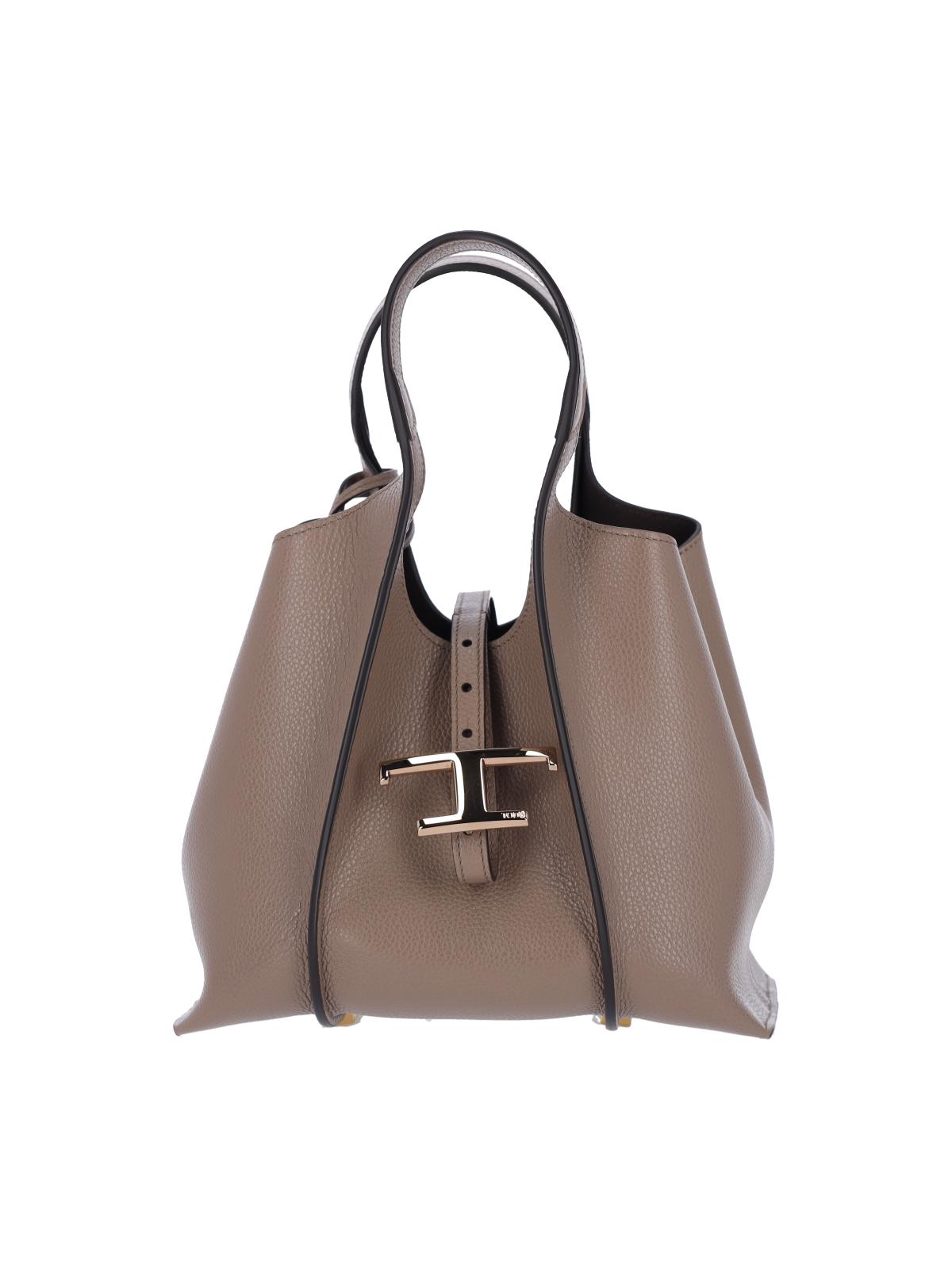 tod's tods bags beige outer: calf leather - women