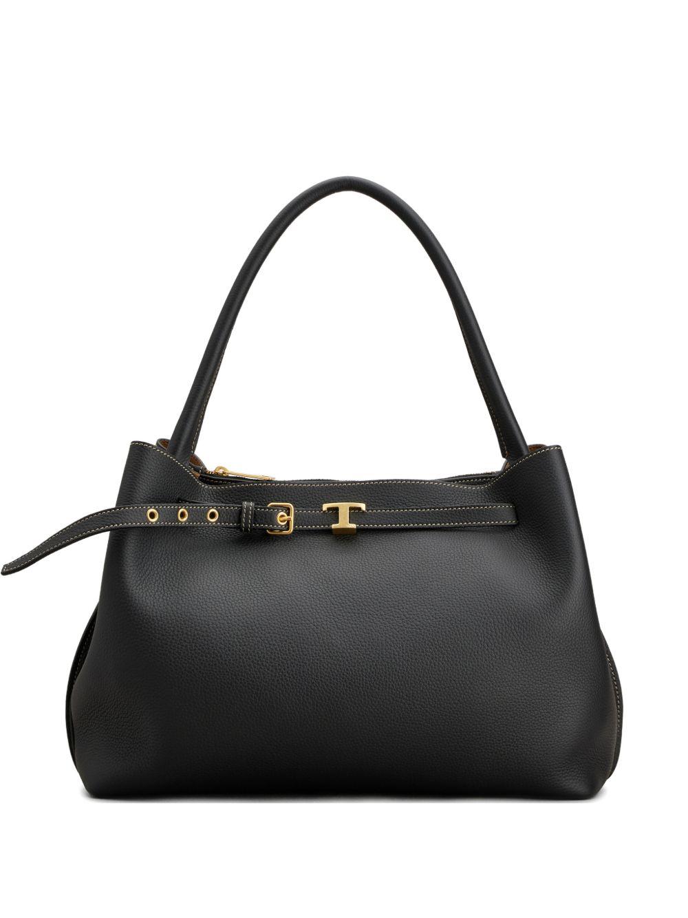 tod's tods bags black calf leather - women