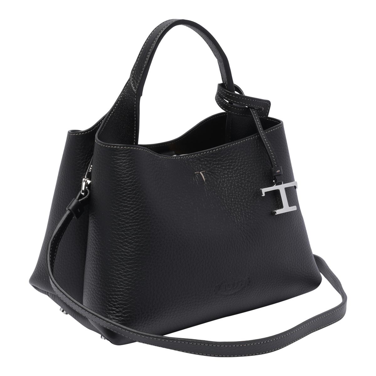 tod's tods bags black calf leather - women