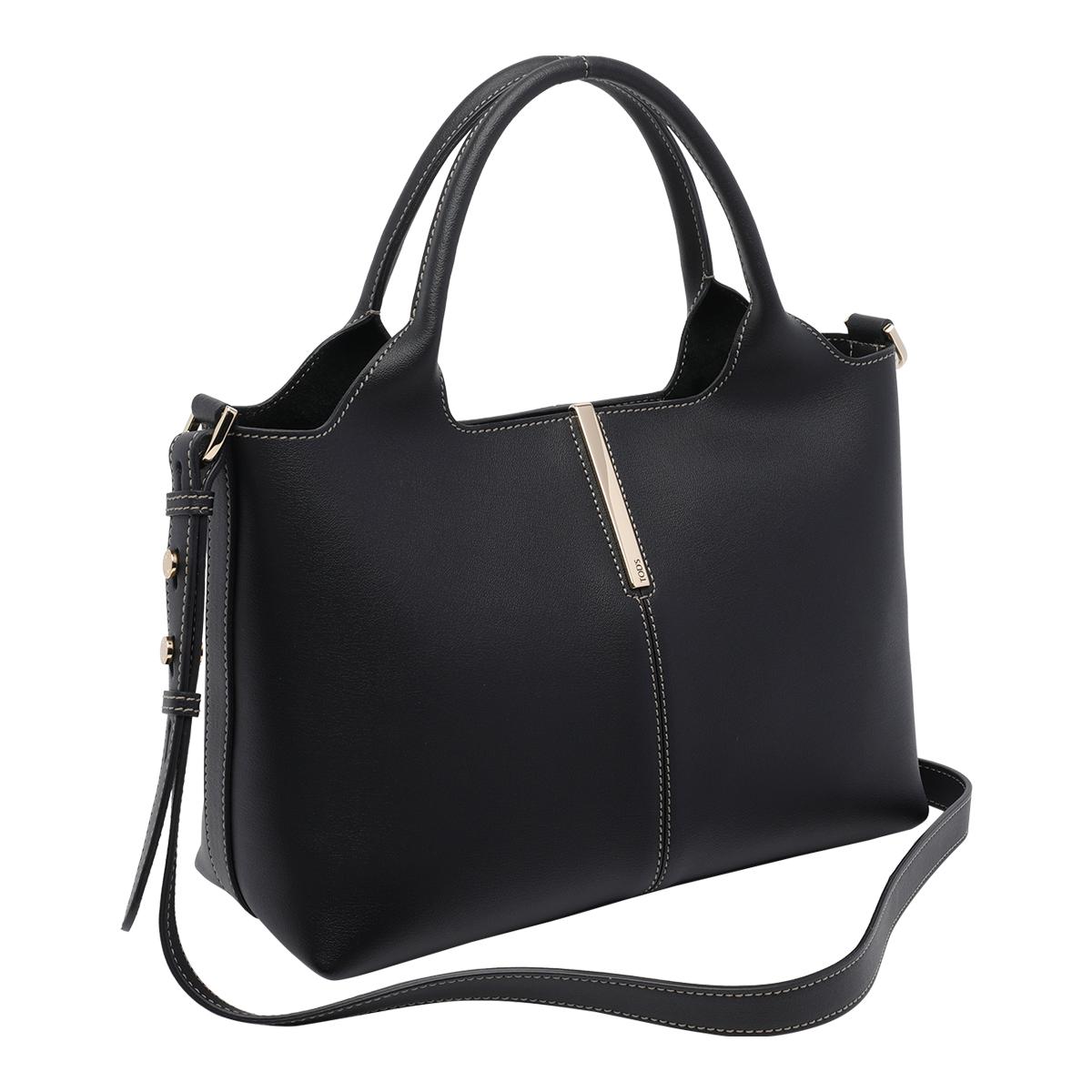 tod's tods bags black calf leather - women