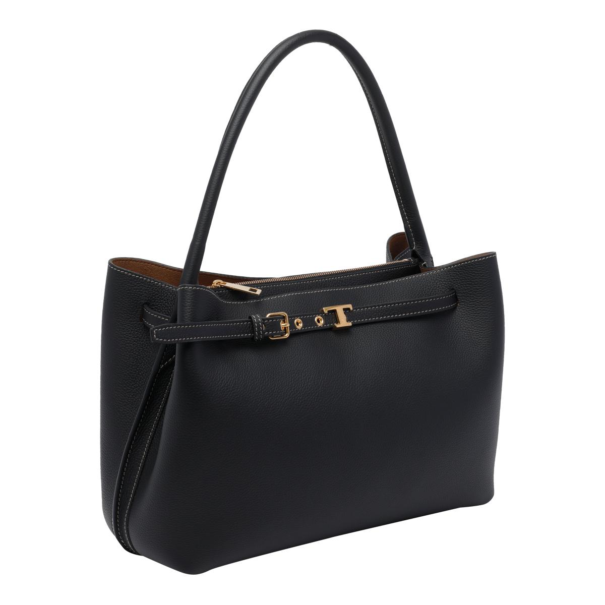 tod's tods bags black calf leather - women