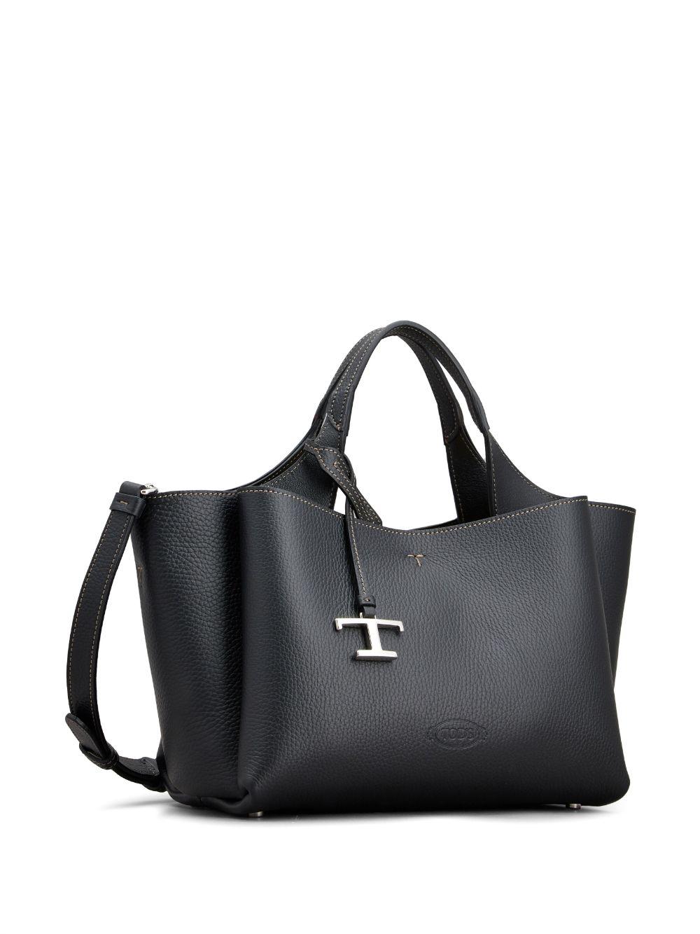 tod's tods bags black outer: leather - women