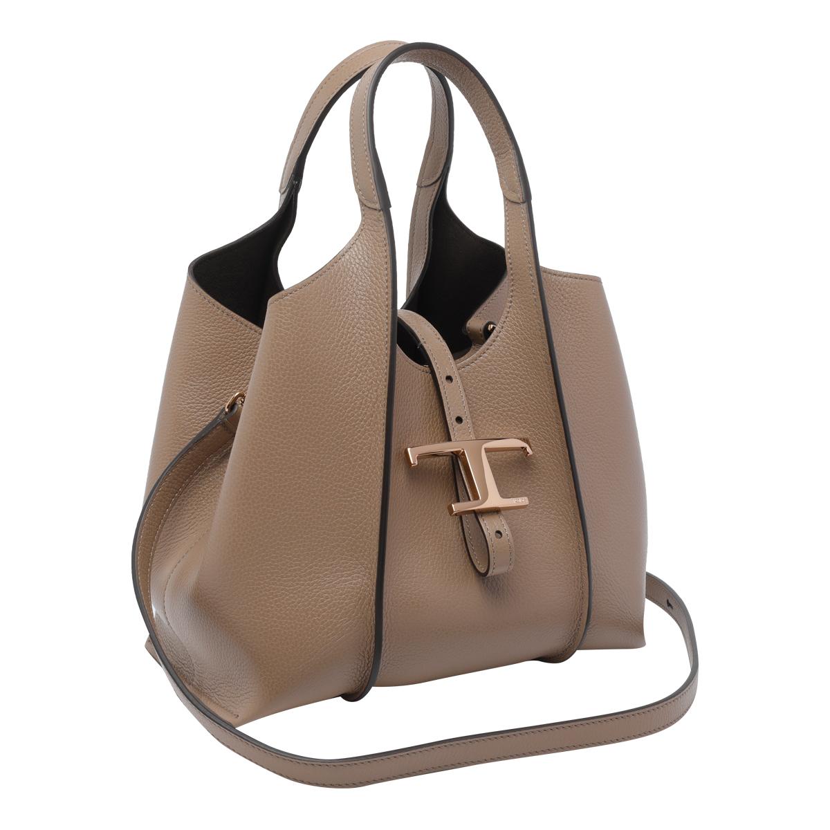 tod's tods bags brown calf leather - women
