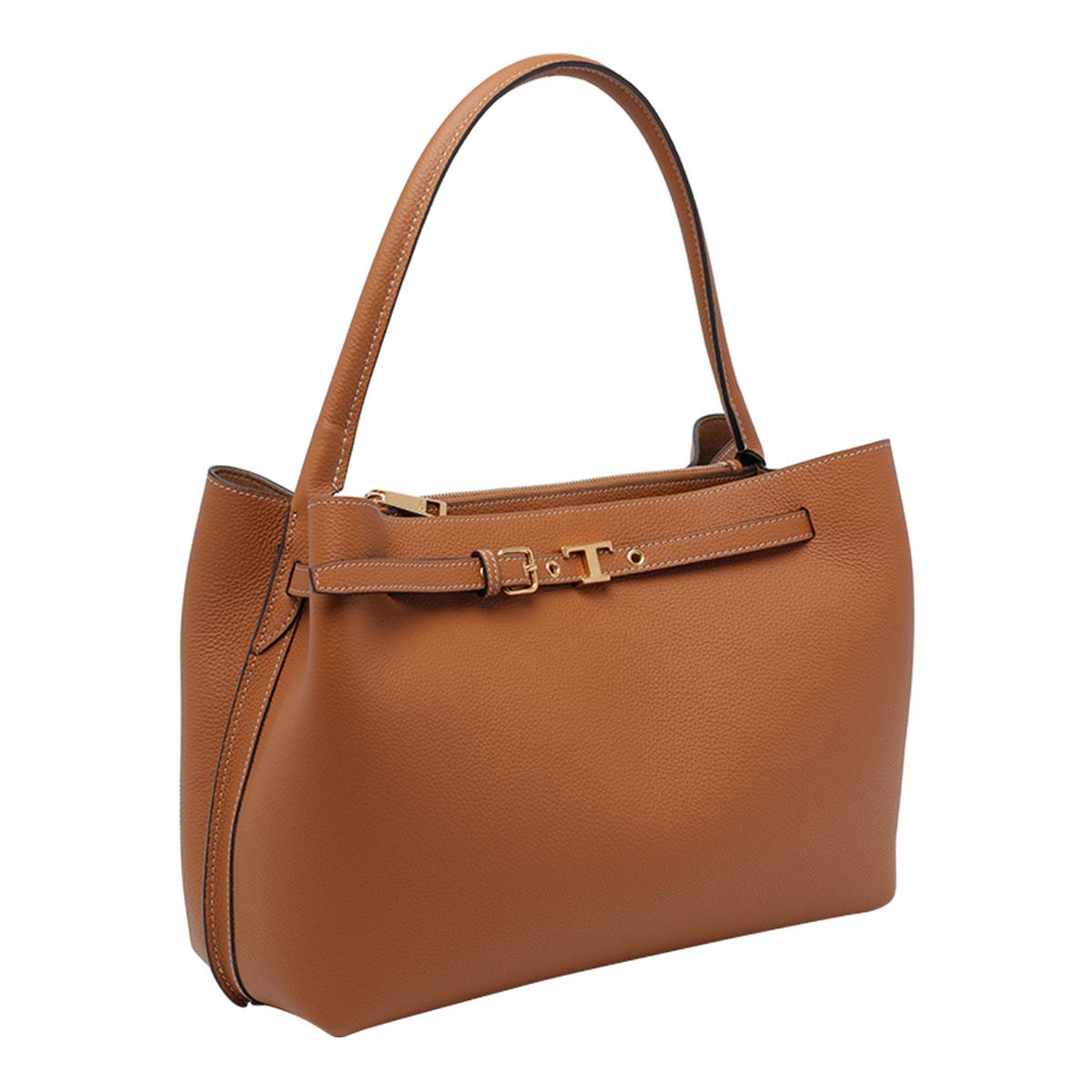 tod's tods bags brown calf leather - women