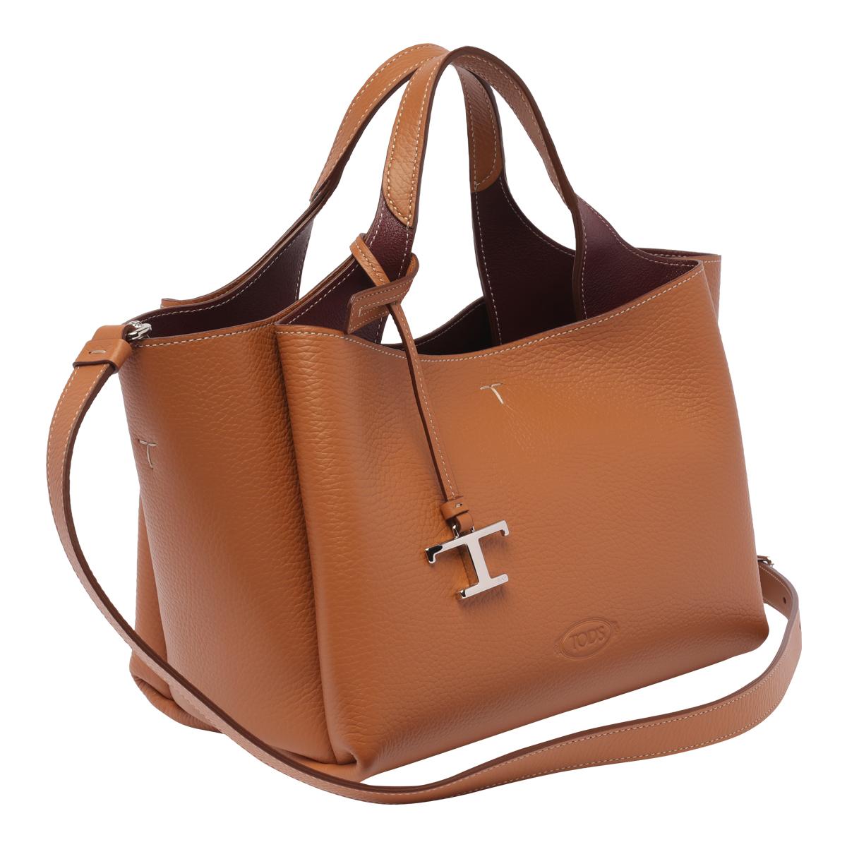 tod's tods bags brown calf leather - women