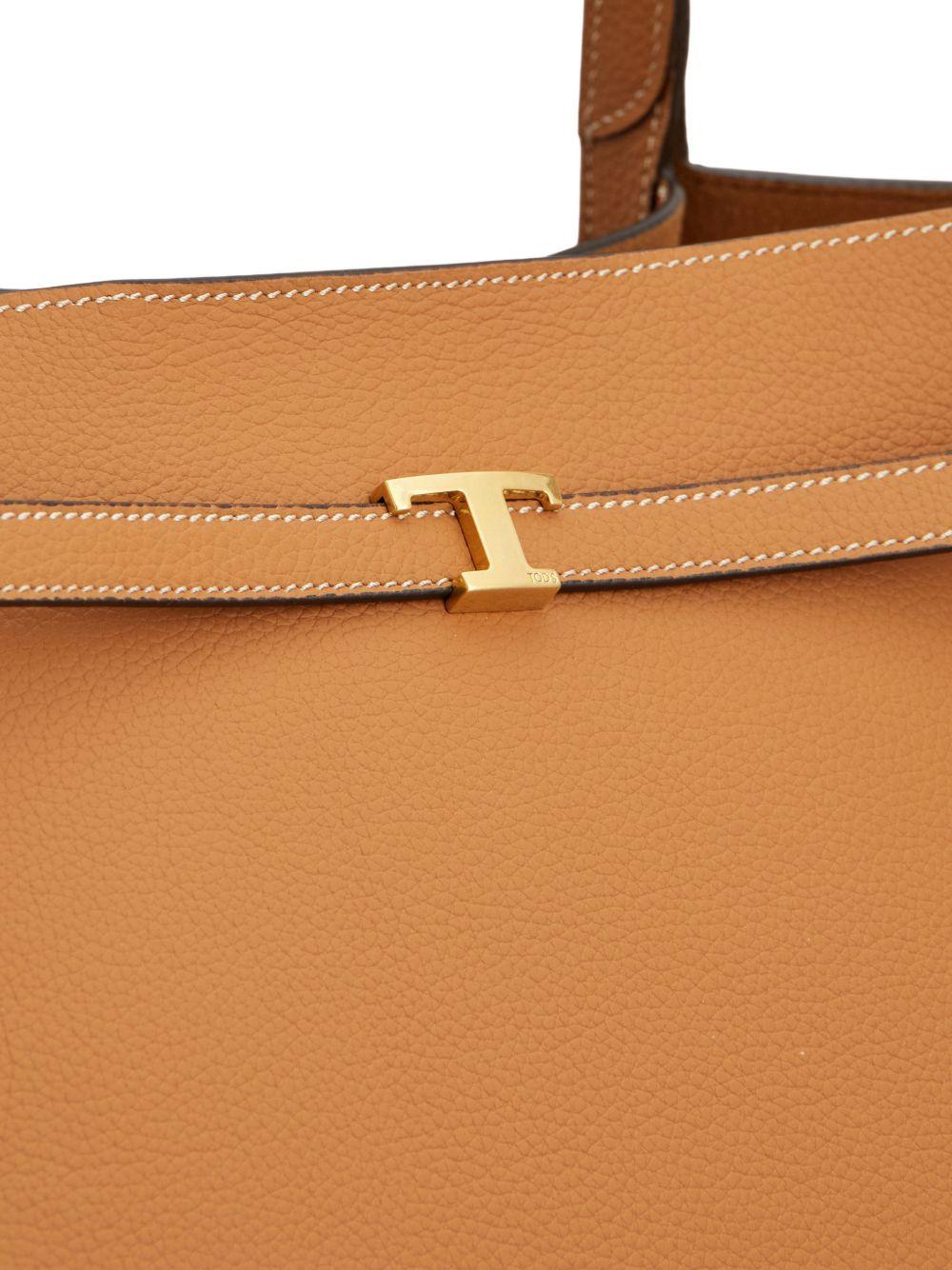 tod's tods bags leather brown calfskin - women