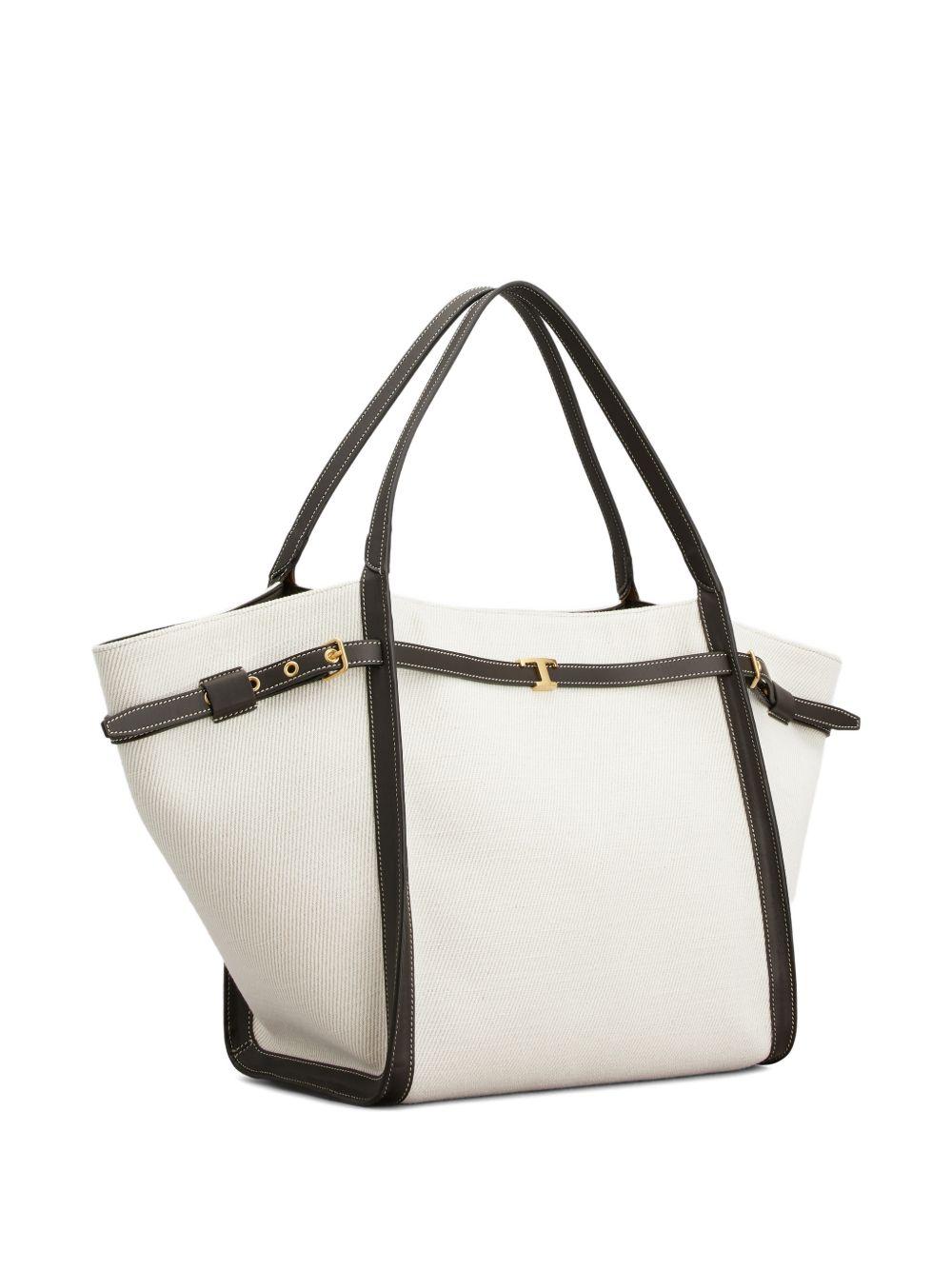 tod's tods bags white outer: linen/flax - women