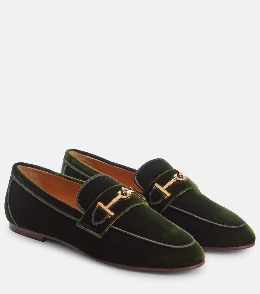 tod's velvet loafers