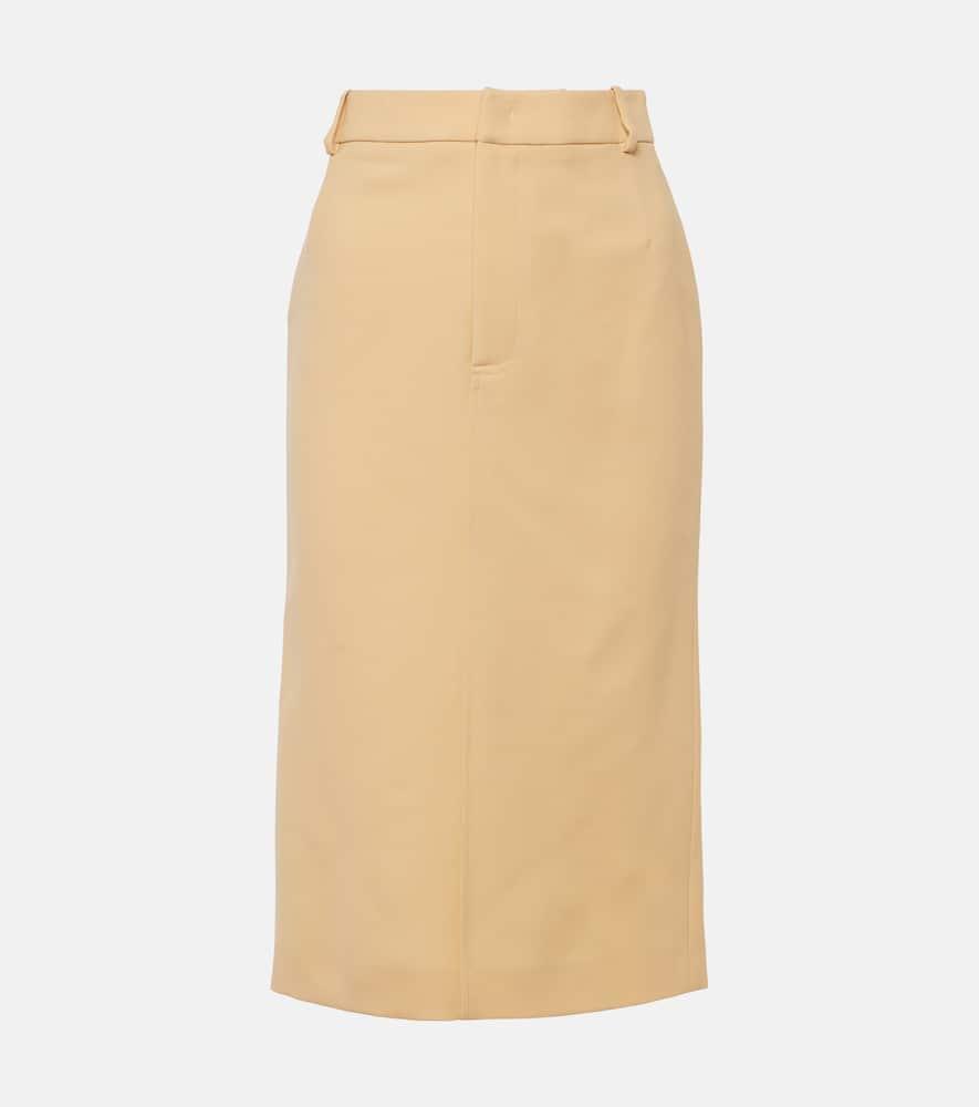 tod's virgin wool pencil skirt