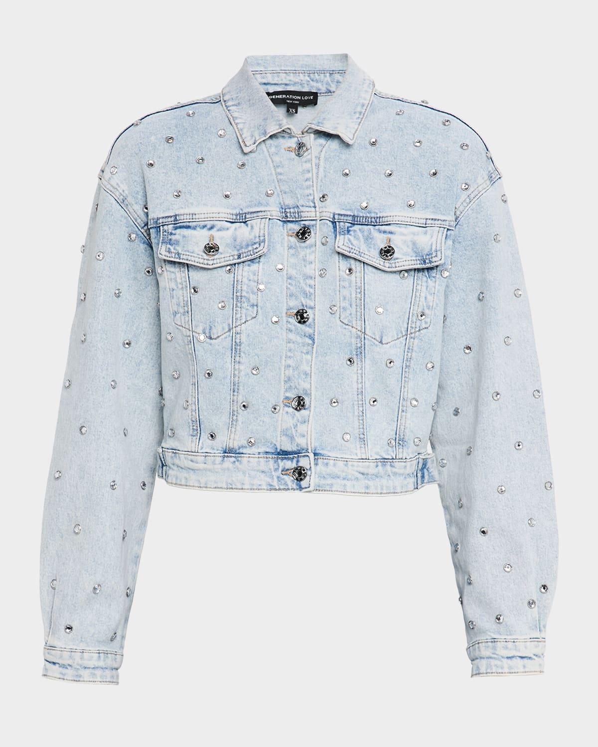 toddie embellished denim jacket
