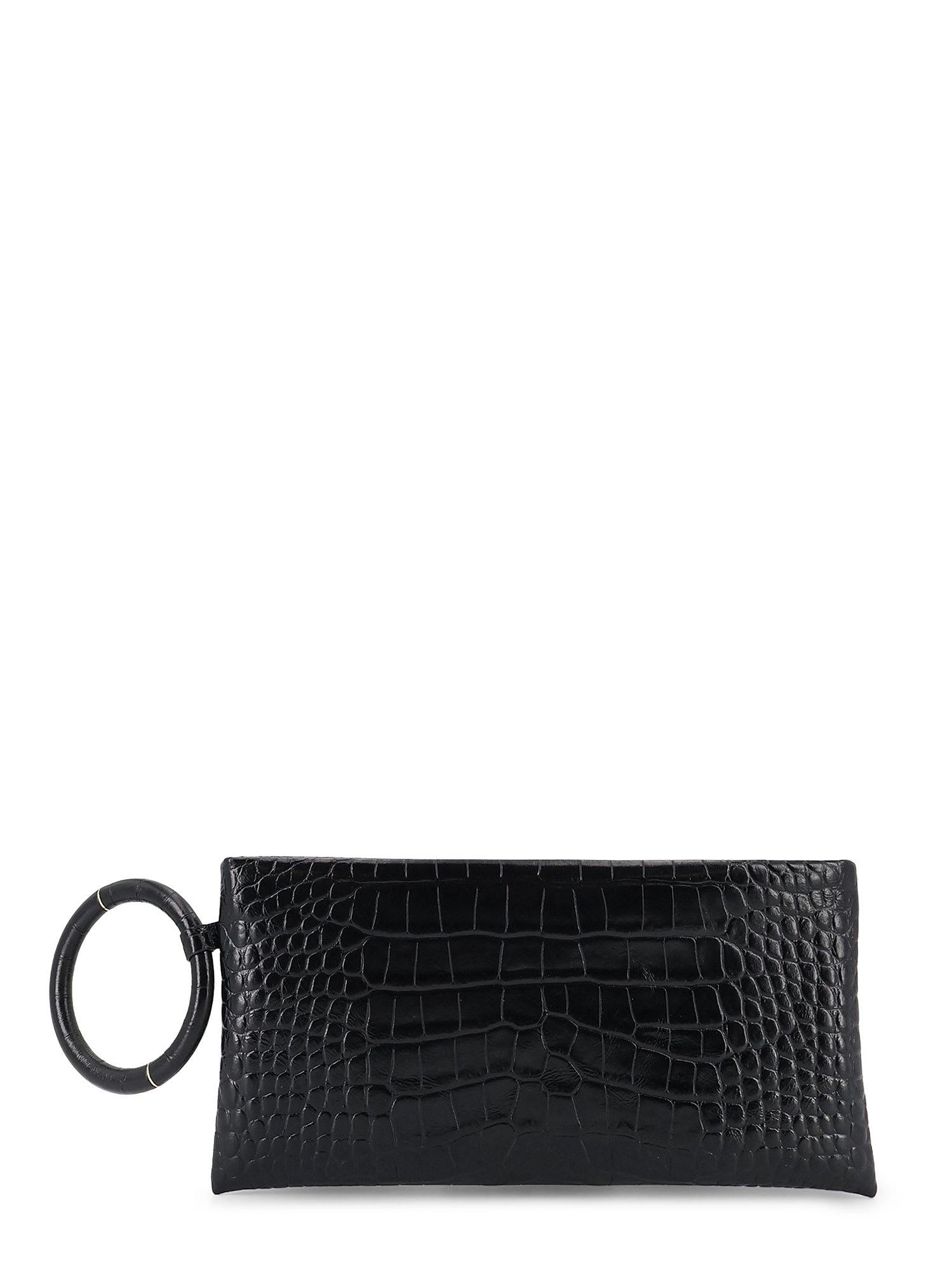 tom ford aura crocodile-print leather clutch bag