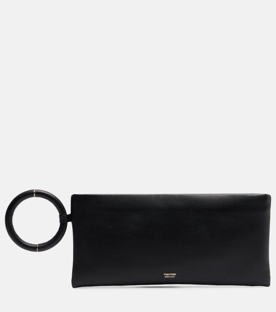 tom ford aura leather clutch