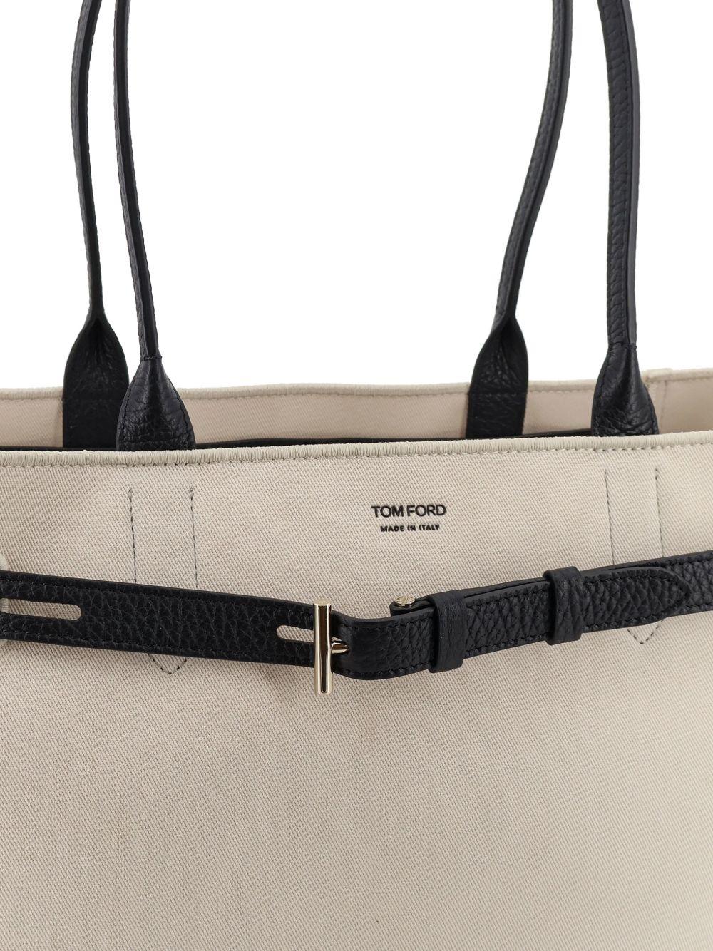 tom ford bags beige microfibre - women