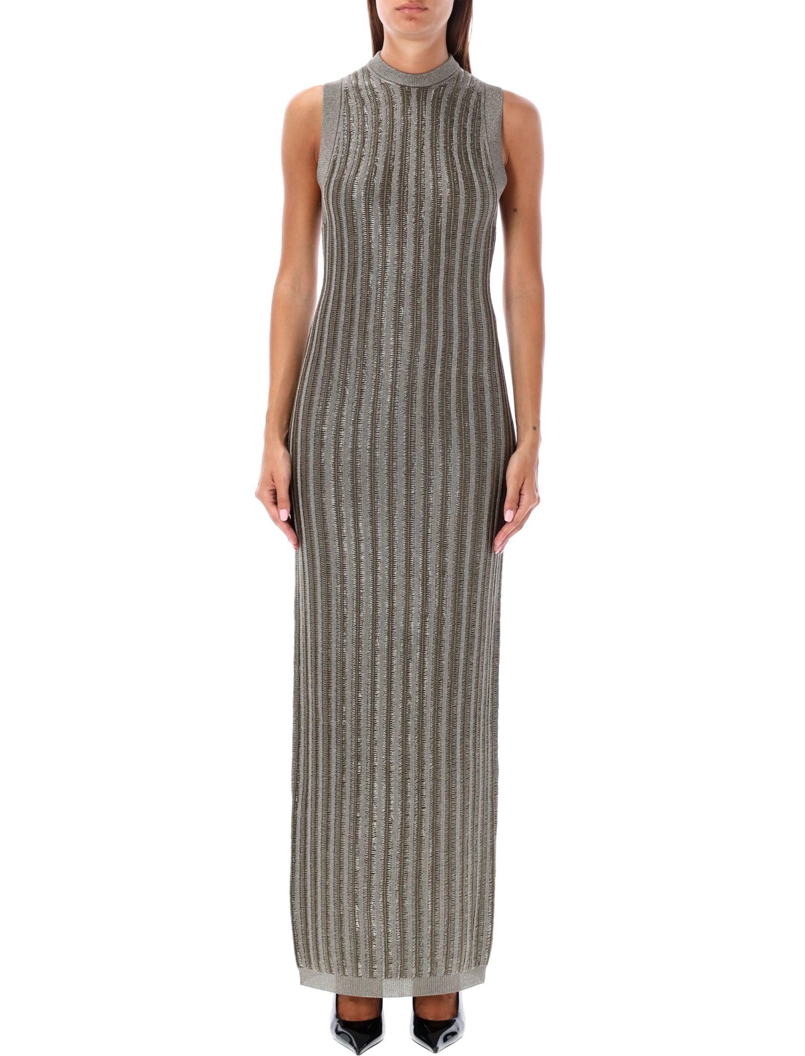 tom ford braided metal long dress