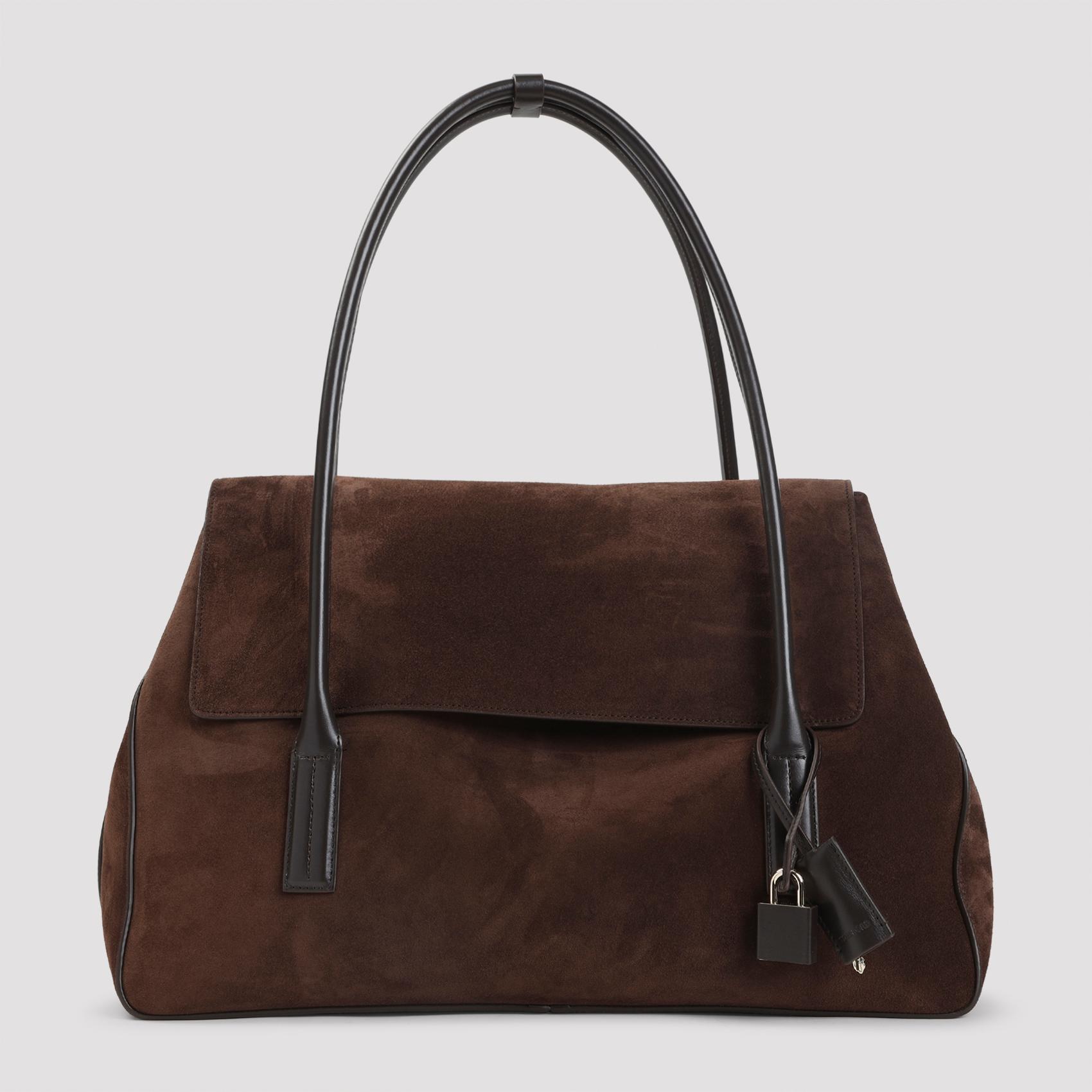tom ford calf leather shoulder bag brown - women