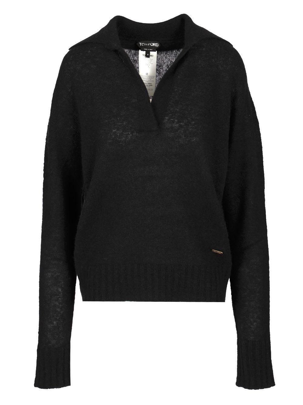 tom ford cashmere and silk polo shirt