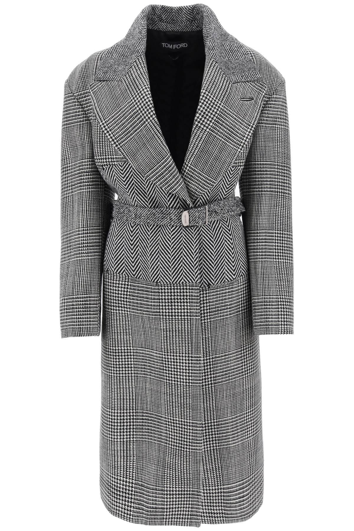 tom ford cashmere patchwork coat