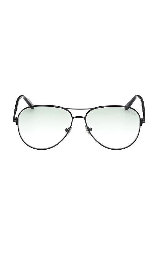 tom ford clark sunglasses in black.