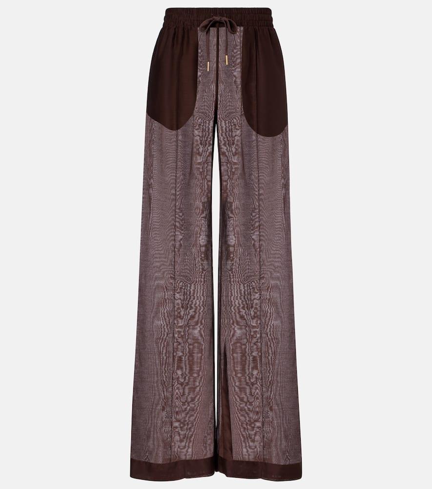 tom ford cotton and silk palazzo pants