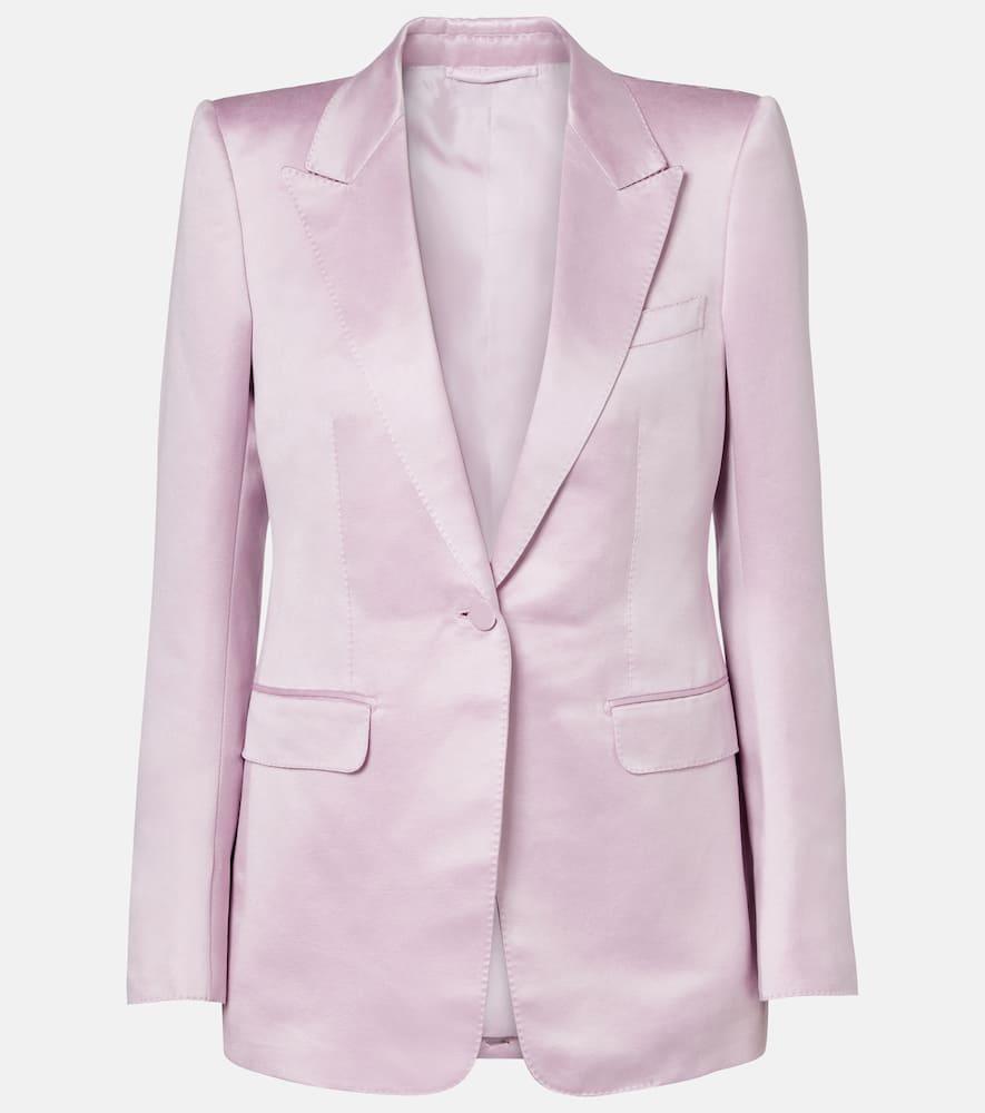 tom ford cotton and silk satin blazer